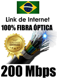 Link de Fibra Óptica de 200Mbps Full/Duplex