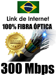 Link de Fibra Óptica de 300Mbps Full/Duplex