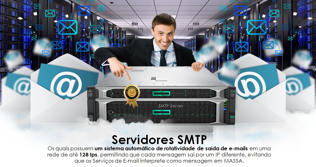 smtp, serviço smtp, envio de emails smtp, servidor dedicado para smtp